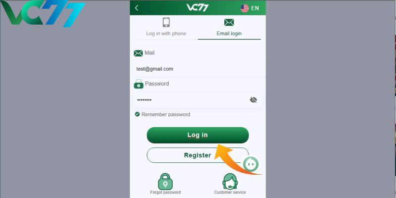 Simple VC77 login steps